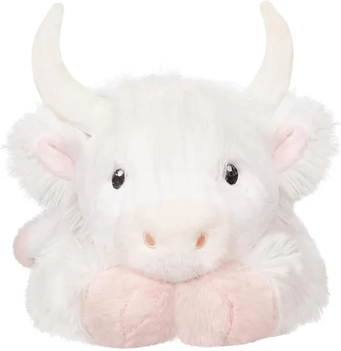 Vista 9 de Animales de peluche ponderados de 4 libras, lindos animales de peluche de vaca de las Tierras Altas ponderados - Juguetes de peluche de vaca