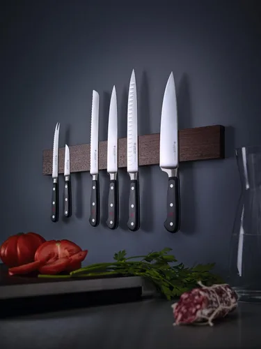 Vista 7 de WÜSTHOF Cuchillo utilitario dentado clásico de 5 pulgadas, negro