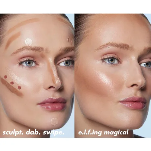 Vista 5 de e.l.f. Halo Glow - Varita de belleza iluminadora líquida para piel luminosa y brillante, fórmula construible, vegana y libre de crueldad, campaña