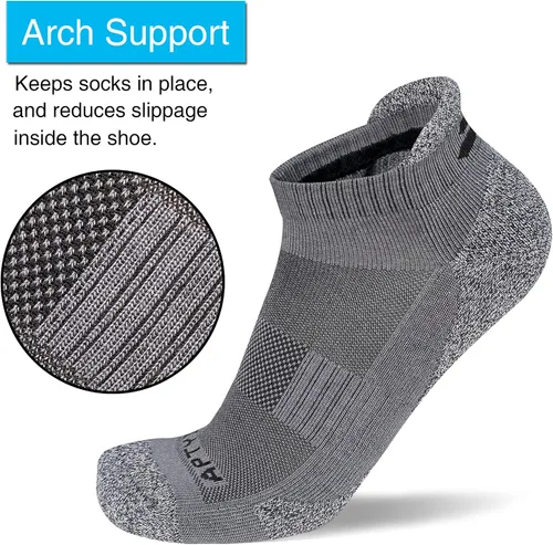 Vista 8 de APTYID Calcetines tobilleros acolchados para hombre (6 pares)