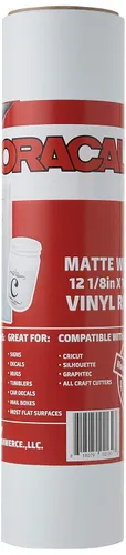 Vista 15 de Rollo de 12,125" x 10 pies de vinilo adhesivo Oracal 651 negro para manualidades - Con un núcleo de 2,5" - Vinilo adhesivo para cortadoras Cricut