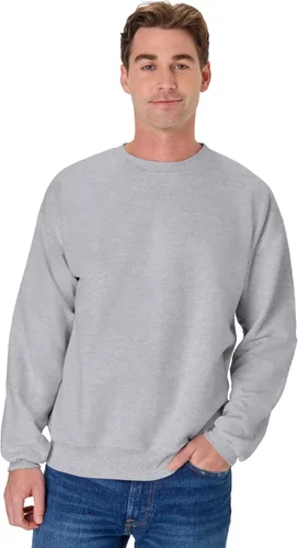 Vista 4 de Hanes Sudadera para hombre, sudadera de forro polar pesado, suéter de cuello redondo para hombre