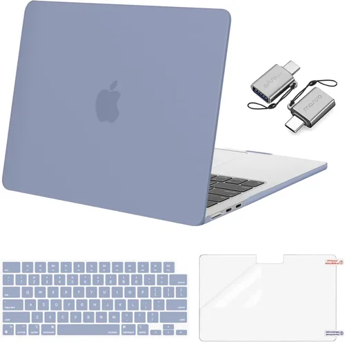 Vista 11 de Mosiso Funda para MacBook Air de 13 y 13.6 pulgadas, 2024, 2023 y 2022, M3 A3113, M2 A2681, Touch ID, carcasa rígida, cubierta de teclado, protector