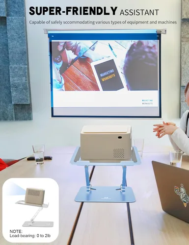 Vista 8 de Soporte para computadora portátil en forma de Z para escritorio Diamante azul