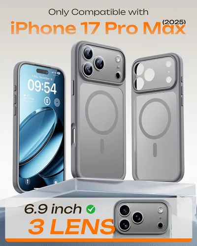 Vista 686 de TOCOL Funda para iPhone 11, compatible con Magsafe, protección completa de cámara, imanes integrados, protección contra caídas, funda translúcida