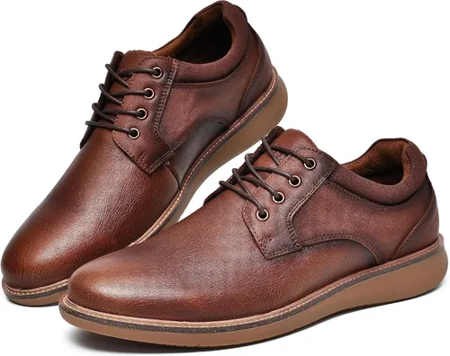 Vista 5 de Arkbird Mens Casual Dress Shoes Mens Dress Sneakers Leather Shoes Business Casual Shoes Men Brown Shoes