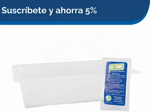 Vista 5 de Pet Loo Pee-Pod con esponja - Paquete de 7 - Bandeja de inodoro interior para mascotas - Eliminación de orina