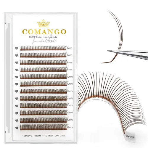 Vista 24 de CoMango Spikes - Extensiones de pestañas Flora 5D, color negro mate