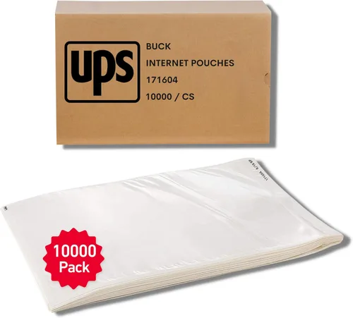 Vista 12 de Paquete de 1000 fundas para etiquetas de envío de UPS de 6.5 x 10 pulgadas, bolsas transparentes autoadhesivas de embalaje, sobres impermeables