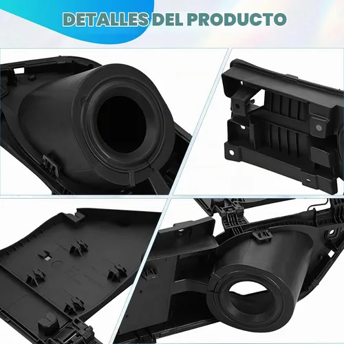 Vista 3 de Carcasa de bisagra de bolsillo para puerta de llenado de combustible + cubierta negra compatible con Ford Transit Vans 150 250 350 HD 2015-2023