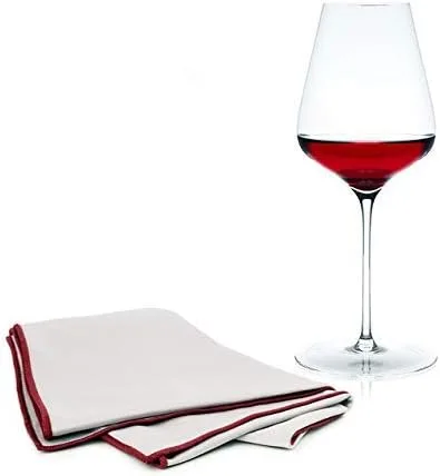 Vista 5 de Grassl - Paño de pulido, paño de microfibra para limpiar decantadores de vino y vasos de cristal fino, juego de 4