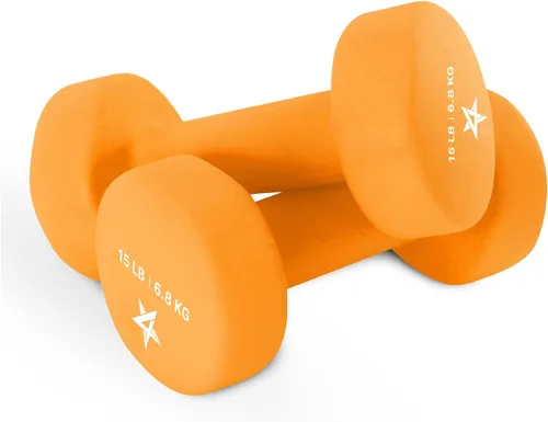 Vista 24 de Yes4All Neoprene Dumbbells, Pairs and Sets with Rack for Home Workouts A. Púrpura