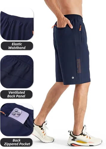 Vista 4 de HIFEOS Pantalones cortos deportivos para hombre, pantalones cortos de entrenamiento para correr, tenis, gimnasio, 5, 7, 9 pulgadas, cómodos