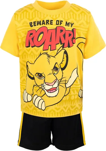 Vista 2 de Disney Winnie the Pooh Lion King Pixar Monsters Inc. Toy Story Tigger - Conjunto de camiseta y pantalones cortos de malla para niños pequeños