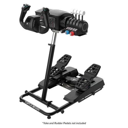 Vista 6 de Turtle Beach VelocityOne Universal Stand for Flight Simulation & Racing Simulation Accessories with adjustable height design, metal construction