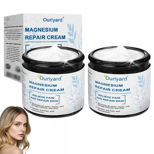 Vista 7 de Crema reparadora de piel de magnesio, nueva crema de tratamiento de piel 2025, mejora eficazmente la textura de la piel y reduce las imperfecciones