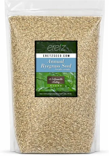 Vista 4 de Semilla de césped anual (RyeGrass) por Eretz - Cultivada en Willamette Valley, Oregon. Sin rellenos, sin malezas u otras semillas de cultivos (1 lb)