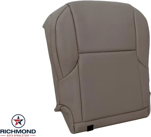 Vista 2 de Richmond Auto Upholstery - Funda de asiento de piel perforada de repuesto para el lado del conductor, color marrón oscuro