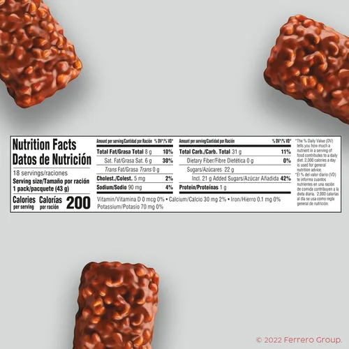 Vista 2 de 100 Grand Barras de chocolate con leche crujiente con caramelo, de tamaño completo envueltas individualmente, 1.5 oz cada una, caja a granel de 18