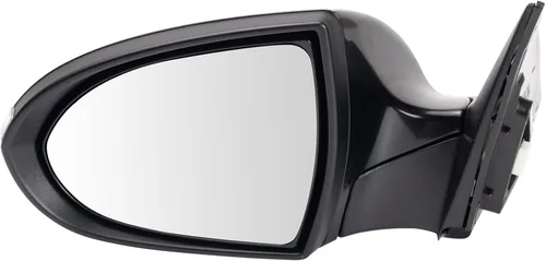 Vista 82 de TRQ Espejo plegable con calefacción eléctrica del lado del conductor con indicador de punto ciego pintura a juego negro liso compatible con Kia