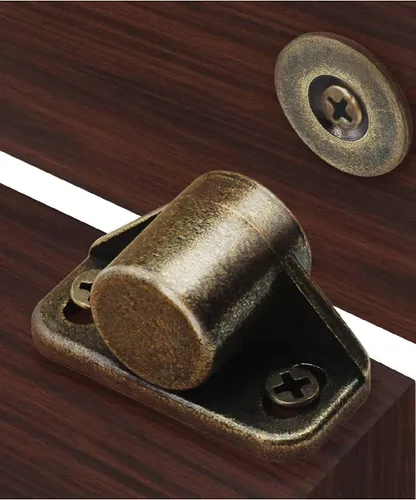 Vista 8 de Cierre magnético para puerta, paquete de 4 cierres magnéticos para gabinete, imanes de neodimio para puerta de gabinete, metal pistola