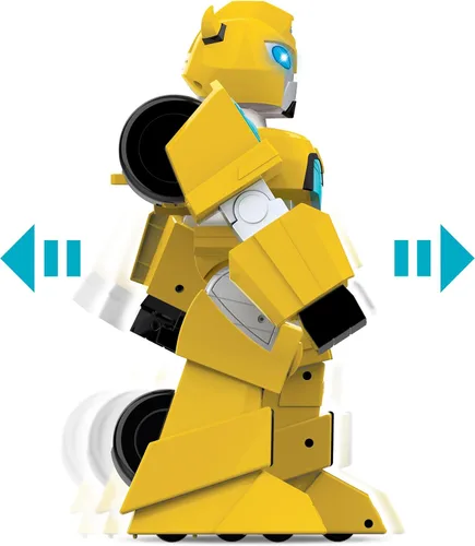 Vista 5 de Jam'n Hasbro: Transformers Rescue Bots Academy: Bumblebee RC Robot - Transformador de 12 pulgadas, Luces y Sonidos, Radio Controlado, Función