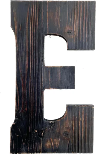 Vista 17 de Arte de pared con letras grandes para sala de estar, baño, dormitorio y decoración del hogar, letras rústicas de casa de campo para apellidos