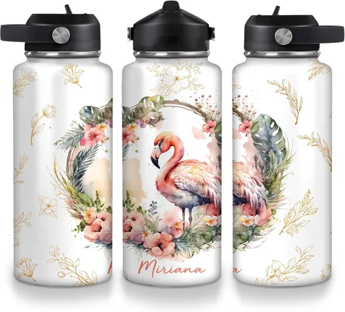 Vista 13 de Hyturtle Botella de agua de acero inoxidable con animales personalizados 19032025 D2 (abeja)