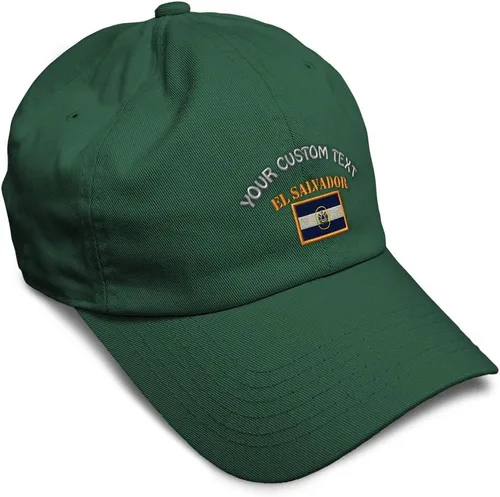 Vista 26 de Speedy Pros Sombrero de béisbol suave bordado papá sombrero El Salvador bandera bordado hombres y señoras gorra de béisbol algodón