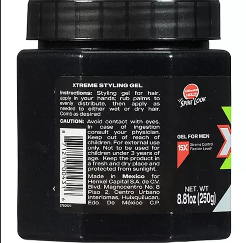 Vista 2 de Wet Line Xtreme Reaction Black Ultimate Hold Gel de 8.8 onzas - Juego de 2