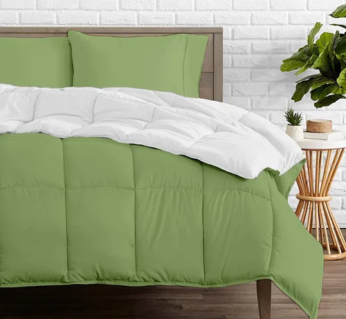 Vista 24 de Edredón reversible – Lujoso para todas las estaciones – 100% algodón orgánico tamaño individual XL de 68 x 92 pulgadas, 1 edredón alternativo