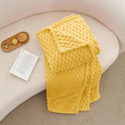 Vista 60 de BEDELITE Manta de forro polar para sofá y cama, manta decorativa de jacquard 3D de almendra, súper suave y acogedora, manta mullida cálida adecuada
