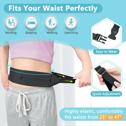 Vista 3 de Soporte para cinturón de tubo de alimentación, cinturón de tubo G para adultos, cinturones PD de diálisis para mujeres y hombres, soporte de catéter