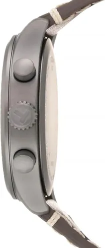 Vista 2 de Tissot Chrono XL - Caja de acero inoxidable 316L con revestimiento de PVD gris reloj de cuarzo marrón cuero 22 T1166173626700 Marrón