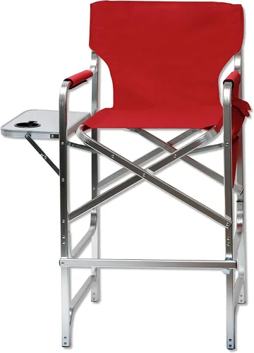 Vista 5 de Trademark Innovations Silla de director, aluminio, negro