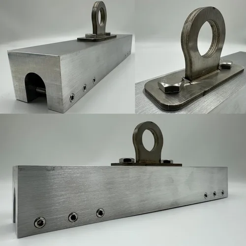 Vista 2 de Abrazadera de techo de costura de pie, sistema de protección contra caídas de anclaje de techo, anclajes de techo reutilizables para protección