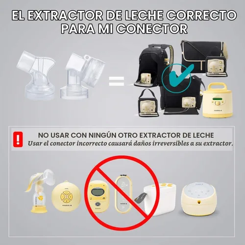 Vista 2 de Medela PersonalFit Conectores