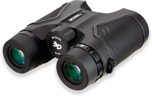 Vista 6 de Binoculares 3D de alta definición y a prueba de agua con vidrio de dispersión extra baja, de la marca Carson, negro High Quality Binoculars for