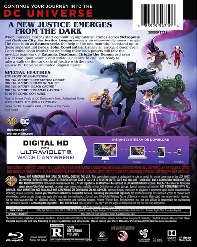 Vista 2 de Justice League Dark (Deluxe Edition) (BDDVDUV) Blu-ray