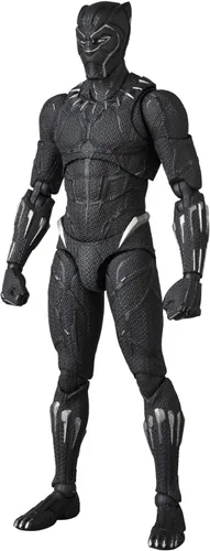 Vista 3 de Medicom MAFEX Mafekkusu No.091 - Figura de acción pintada de Pantera Negra (aprox. 6.299 in)