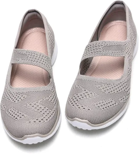 Vista 7 de HONHOLD Zapatos Mary Jane para caminar para mujer, zapatos casuales de enfermería, cómodos, antideslizantes, para trabajo y oficina