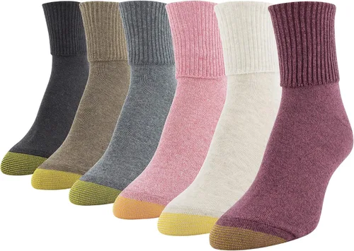 Vista 33 de GOLDTOE Calcetines clásicos para mujer, multipares