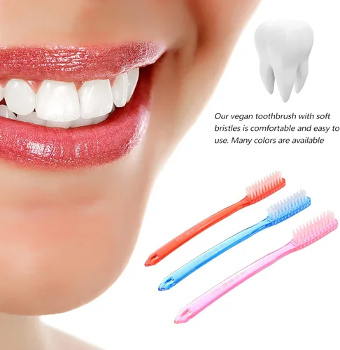 Vista 4 de HEALLILY Paquete de 12 cepillos de dientes Super Bristle para adultos, cerdas duras para eliminar eficazmente las manchas, cómodo mango