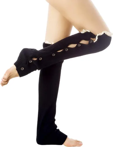 Vista 3 de iB-iP Traje elástico de bailarina de ballet para mujer, calentador de piernas
