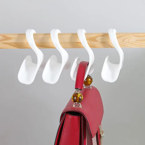 Vista 5 de Percha para colgar bolsos, organizador para colgar bolsos, organizador para colgar en el armario, para guardar y organizar bolsos, mochilas