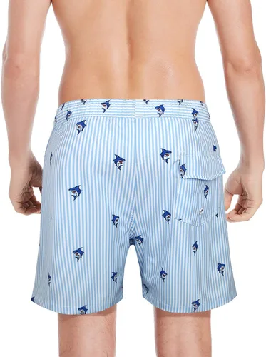 Vista 61 de Traje de baño para hombre con forro de compresión de secado rápido de 5.5 pulgadas con forro tipo bóxer amarillo (1-Yellowstar)