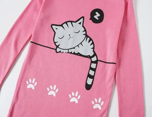 Vista 4 de Family Feeling - Conjunto de pijama de 2 piezas para niños y niñas pequeños, ropa para dormir 100 % algodón
