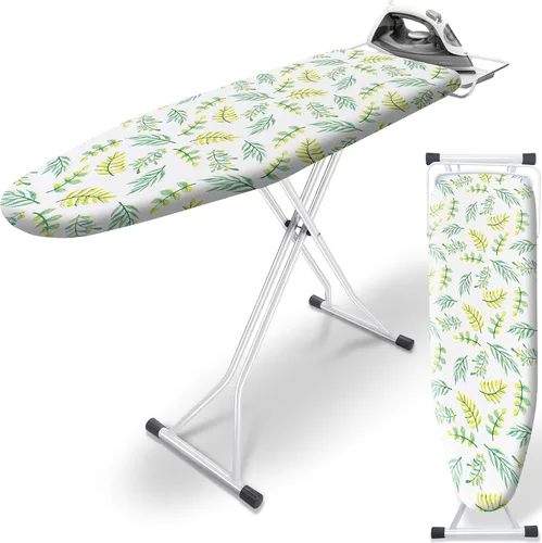 Vista 12 de SheeChung Tabla de Planchar Pequeña de Mesa 32" L x 12" A, Tabla de Planchar Plegable con Descanso para Plancha, Base de Metal de Malla, Funda