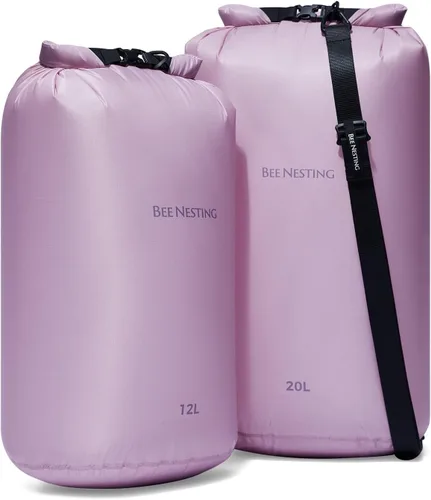 Vista 57 de Bee Nesting Juego de bolsas secas ultraligeras para mochileros, saco seco impermeable para camping, senderismo, motocicleta, saco de cosas ligeras