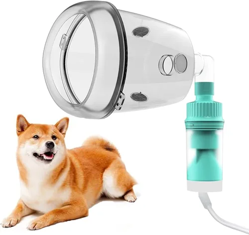 Vista 7 de Nebulizador para gatos y máscara de inhalador para gatos, máscara de oxígeno para mascotas para gatos, cachorros y perros pequeños